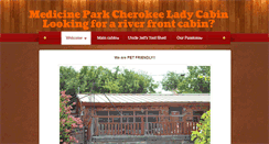 Desktop Screenshot of medicineparkcherokeelady.com